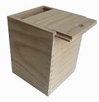 unfinished square wooden gift box